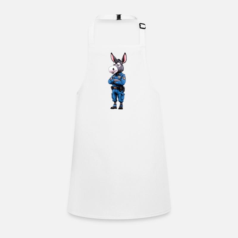 Donkey Policeman Children's Apron