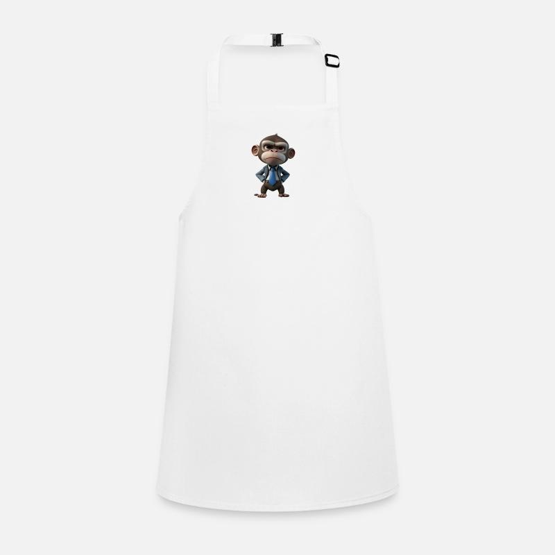Businessman Monkey Children's Apron