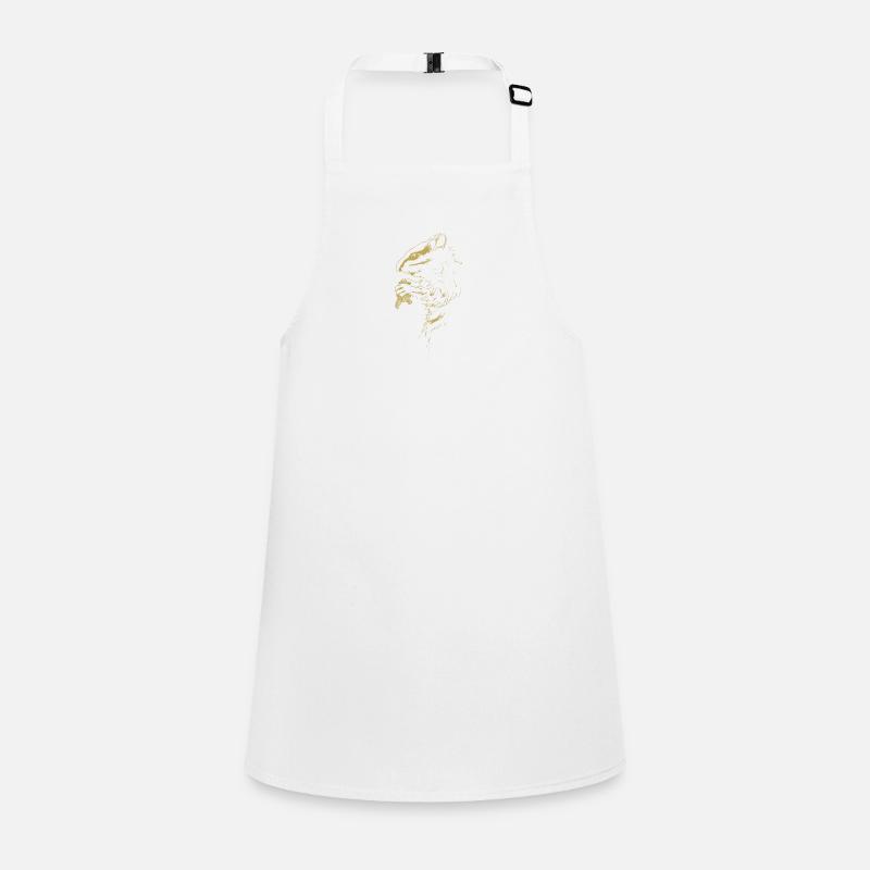 Illustrated designs with croissants Children's Apron