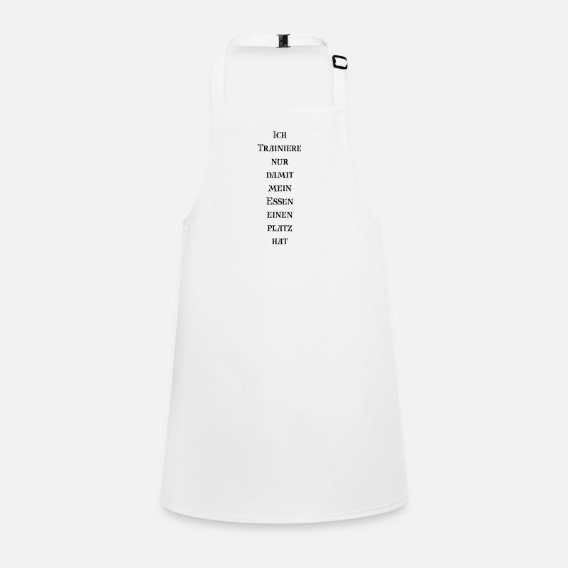 Je fais juste de l’exercice pour que ma nourriture ait sa place Tablier Enfant