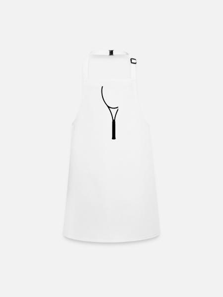 raquettes - Tablier Enfant - blanc - Devant