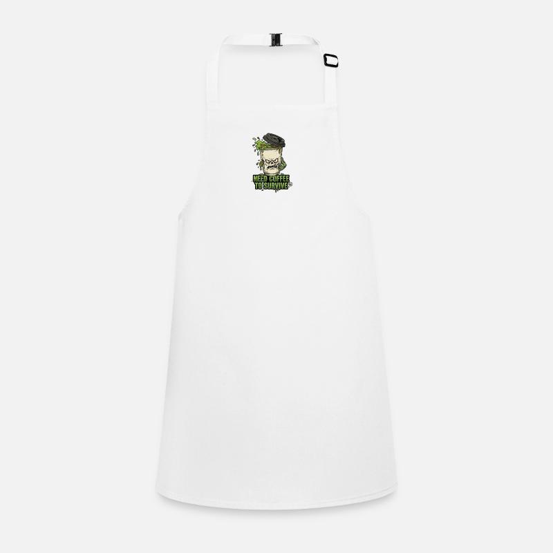 Café Zombie Need Coffee Children's Apron