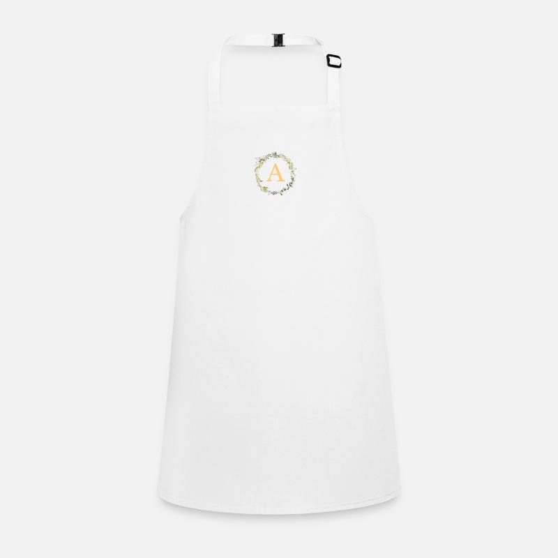 A Monogram Eucalyptus Wreath Children's Apron
