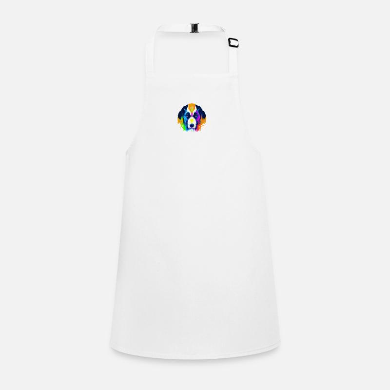 Berner Sennenhund Design in Farbe Schürze für Kinder