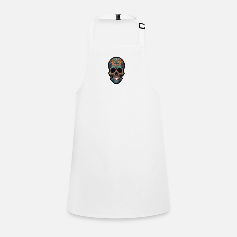 Trendiges Skull-Design Schürze für Kinder