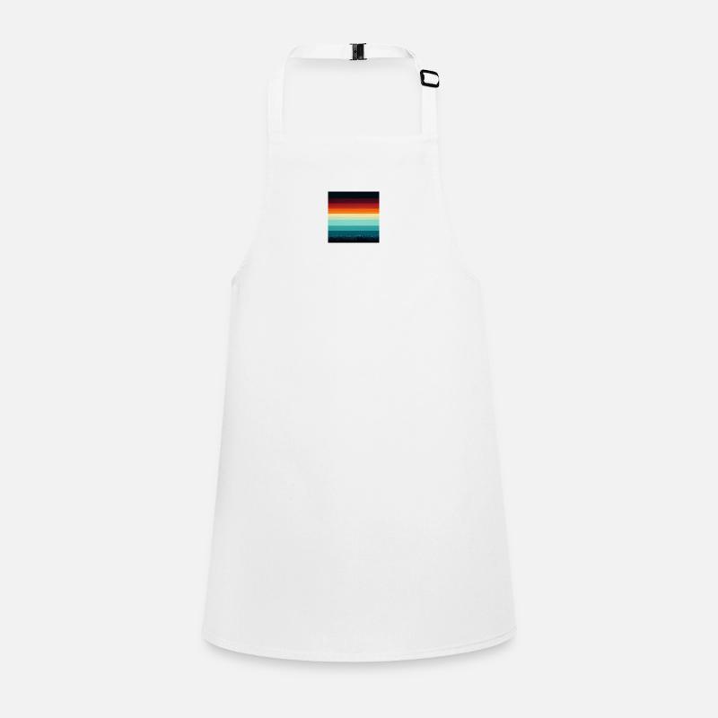 8 couleurs 8-bit Vintage Rainbow Tablier Enfant