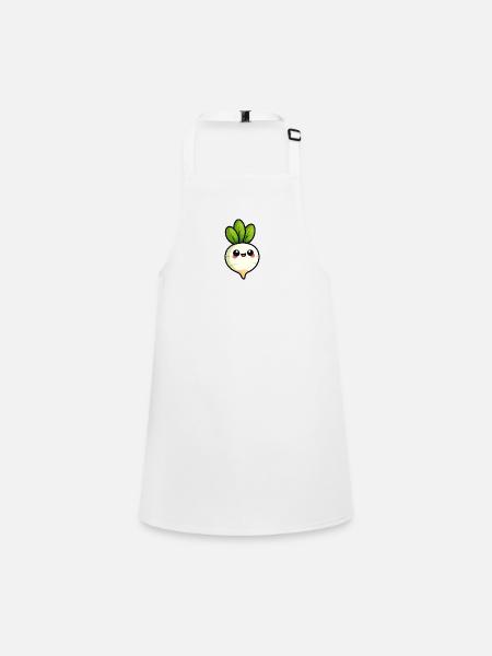 Radish / Vegetables - Children's Apron - white - Front