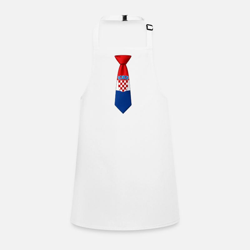 Croatia Tie – Flaggendesign Schürze für Kinder