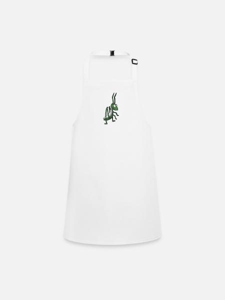Grasshopper - Children's Apron - white - Front