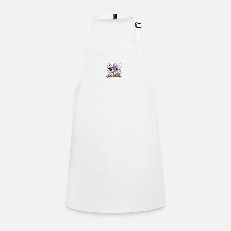 Cartoon Skeleton Fish 2 Children's Apron