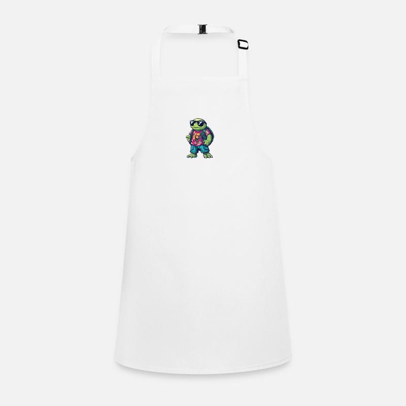 Turtle Comic Cool Summer Children's Apron