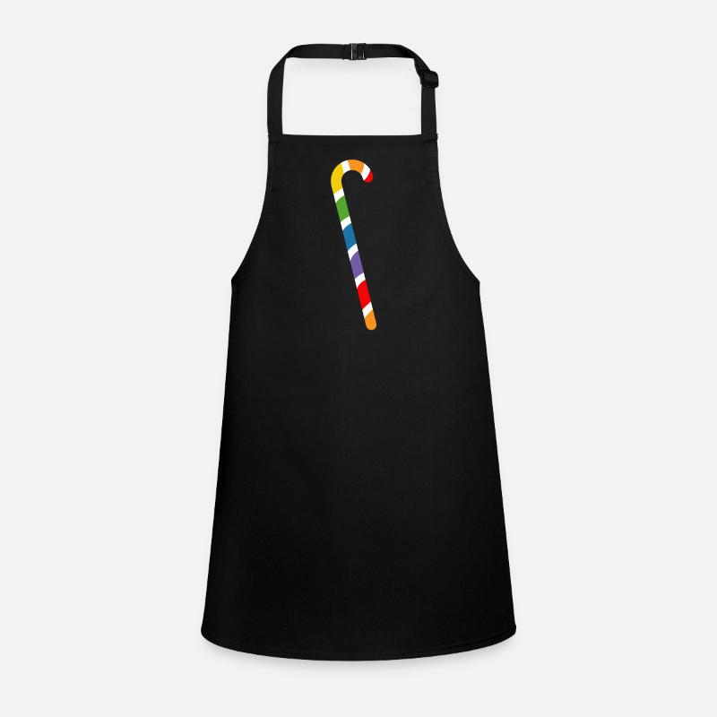 rainbow candy cane lgbtqi queer Children's Apron
