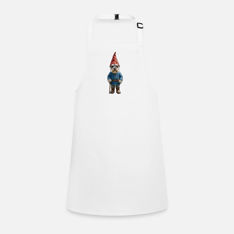 Garden Gnome Schnauzer Magic Children's Apron