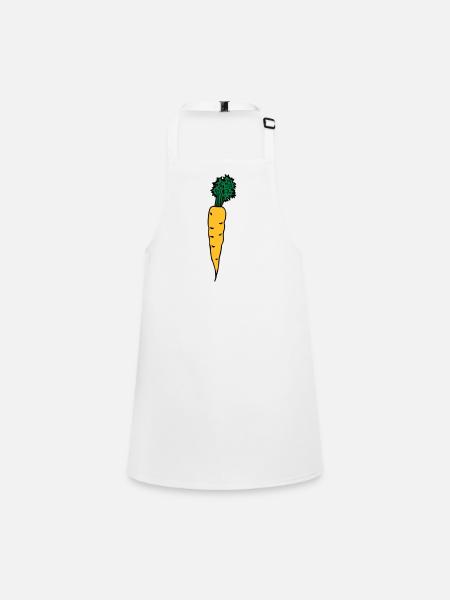 carrot - Tablier Enfant - blanc - Devant