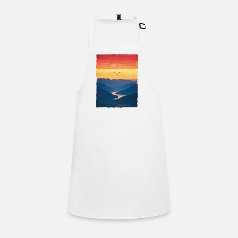 Paysage / Montagne / Coucher de soleil Tablier Enfant