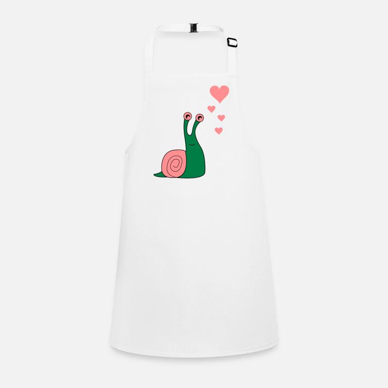 schnecke_verliebt_02 Children's Apron