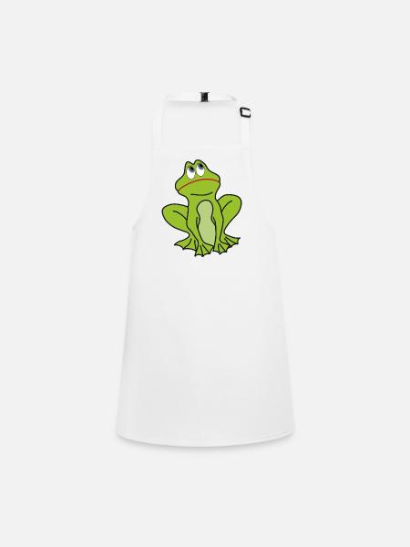 Grenouille - Tablier Enfant - blanc - Devant