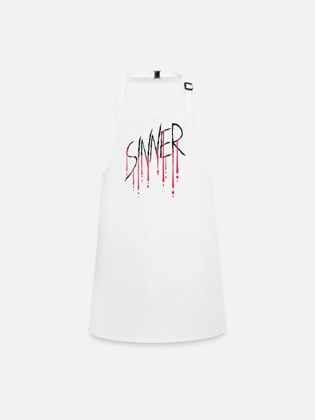 Sinner wound scratch - Children's Apron - white - Front