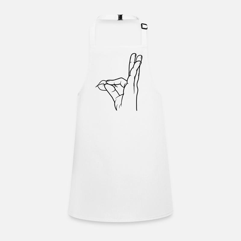 Handgeste Lob Mund küssen Schürze für Kinder