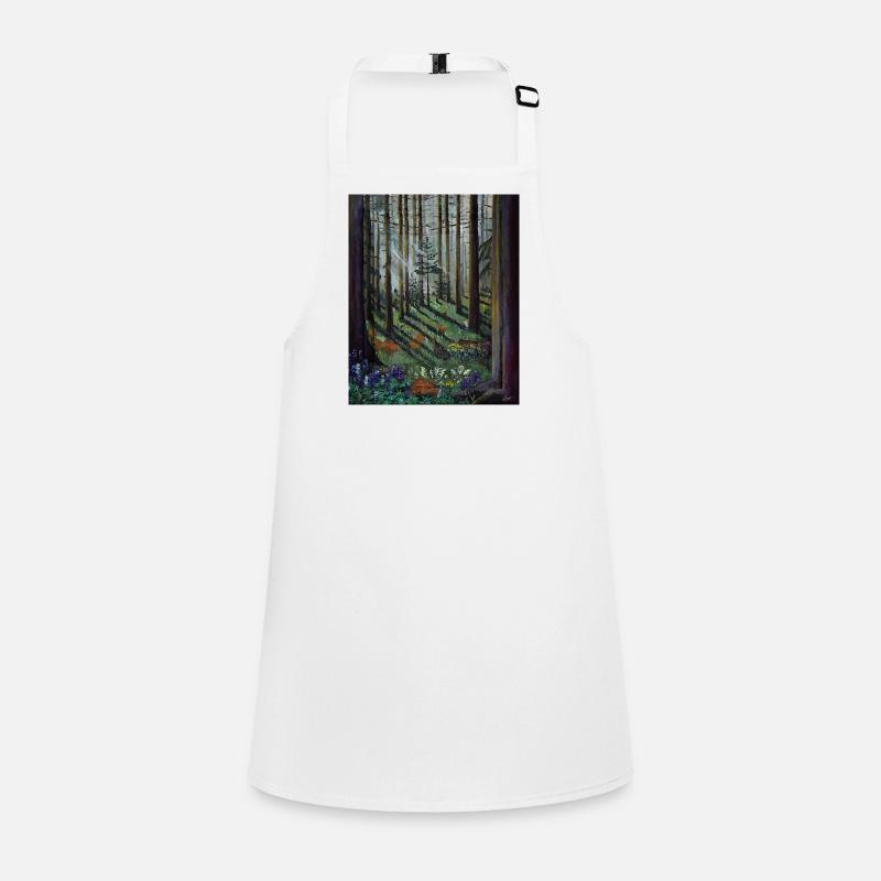 Enchanted Forest Sunbeams Illustration Children's Apron