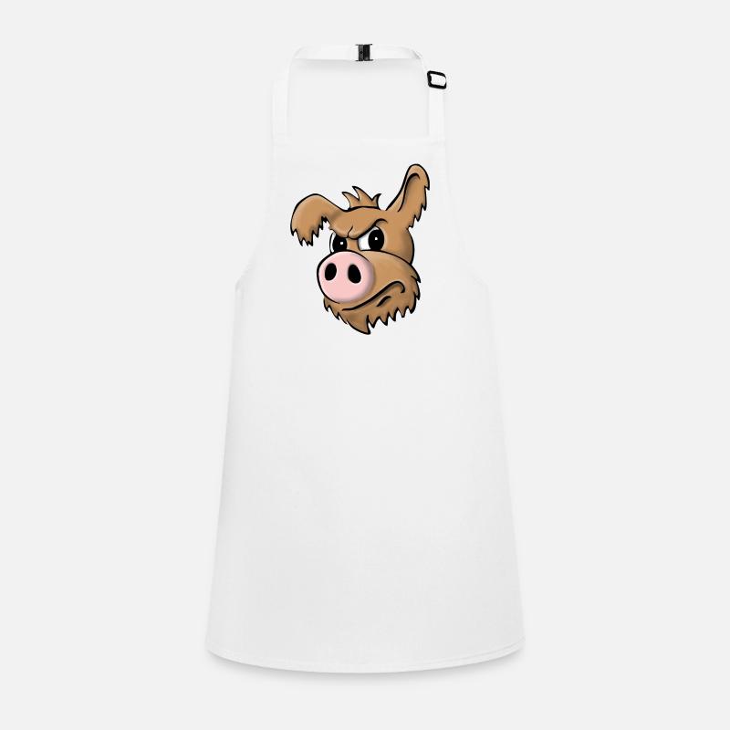 Pig dog skeptical Children's Apron