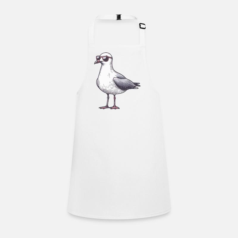 coole möwe mit sonnenbrille Schürze für Kinder