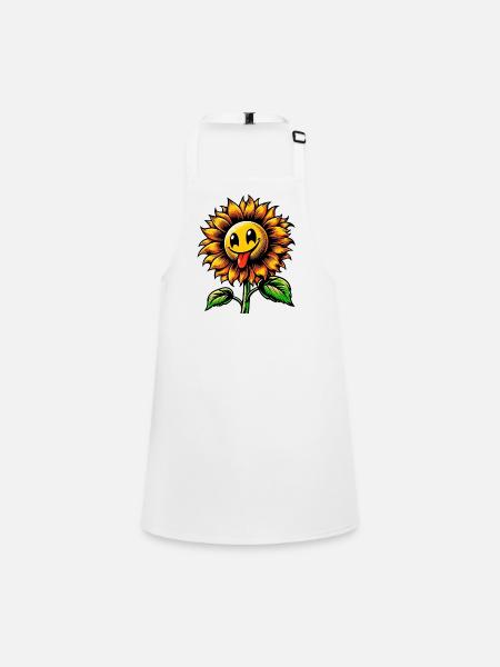Sunflower - Children's Apron - white - Front