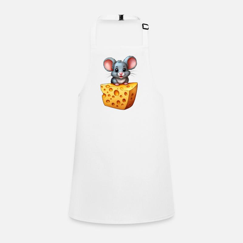 A mouse on a piece of cheese Children's Apron