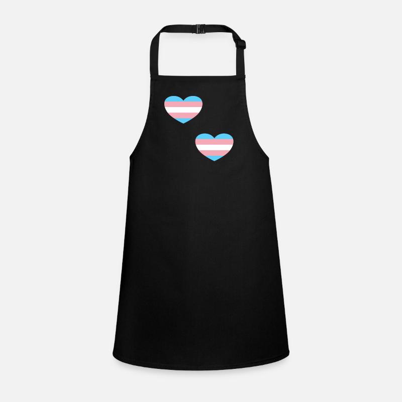 Trans Flagge Herzen Schürze für Kinder