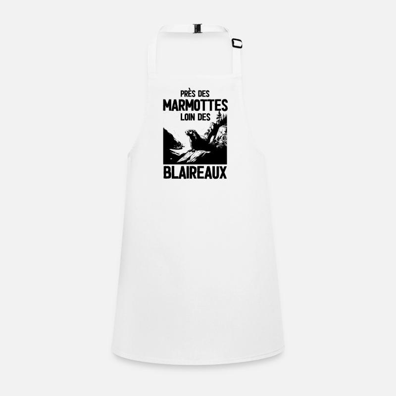 Prs des marmottes loin des blaireaux dormeur pa Tablier Enfant