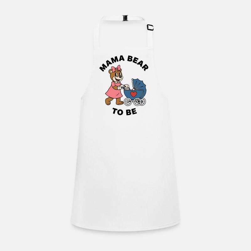 Mama Bear To Be – Stroller Ribbon Tee Children's Apron