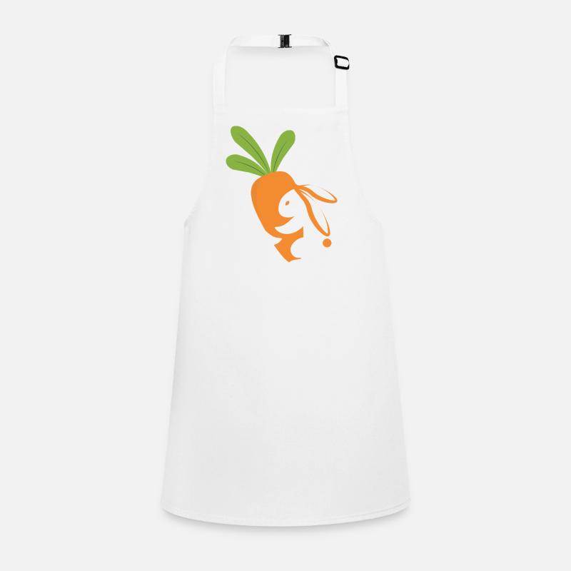 Carrot Smiling Mascot Children's Apron