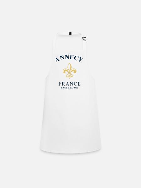 Annecy, France, France - Tablier Enfant - blanc - Devant