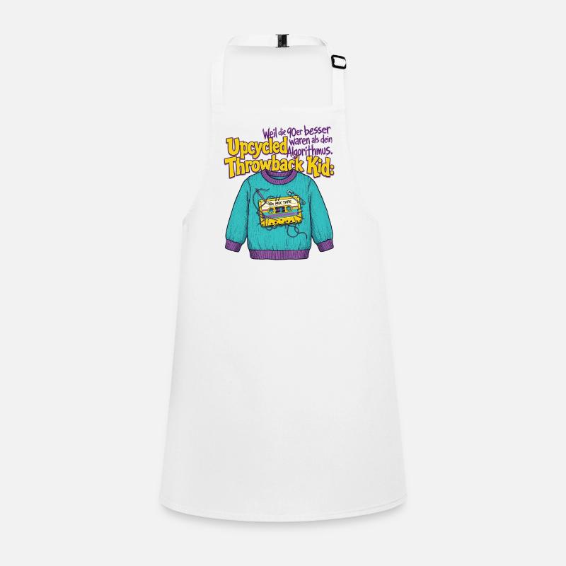 90s Upcycled Throwback Retro Cassette Children's Apron