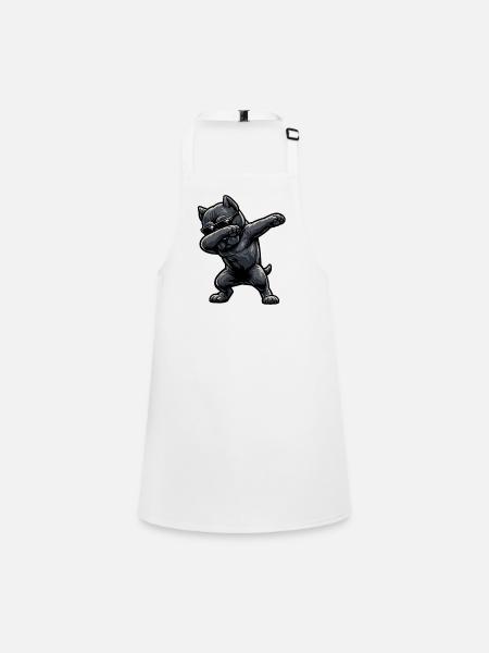 Dabbing Cane Corso in Comic Style - Children's Apron - white - Front