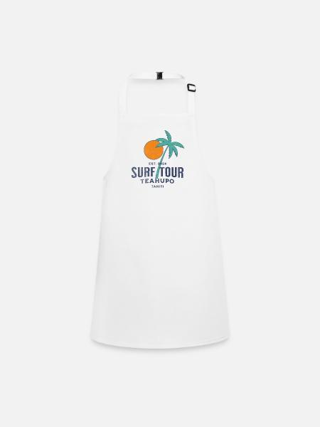 Surf tour Teahupoo Tahiti - Tablier Enfant - blanc - Devant