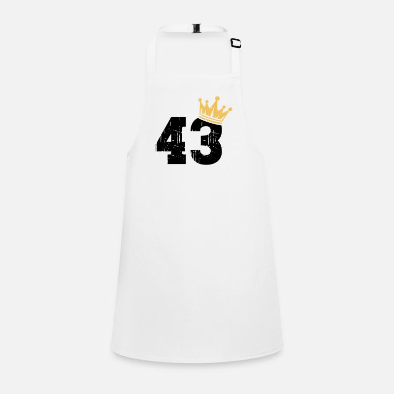 43 Couronne 43e anniversaire 43 ans Tablier Enfant