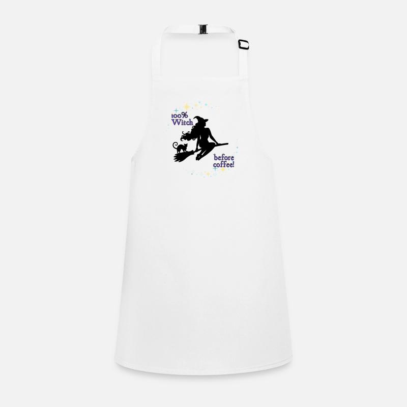 100% Witch before coffee Children's Apron