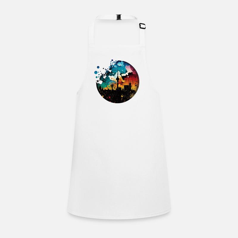 Berlin Skyline Silhouette Graffiti TV Tower Children's Apron