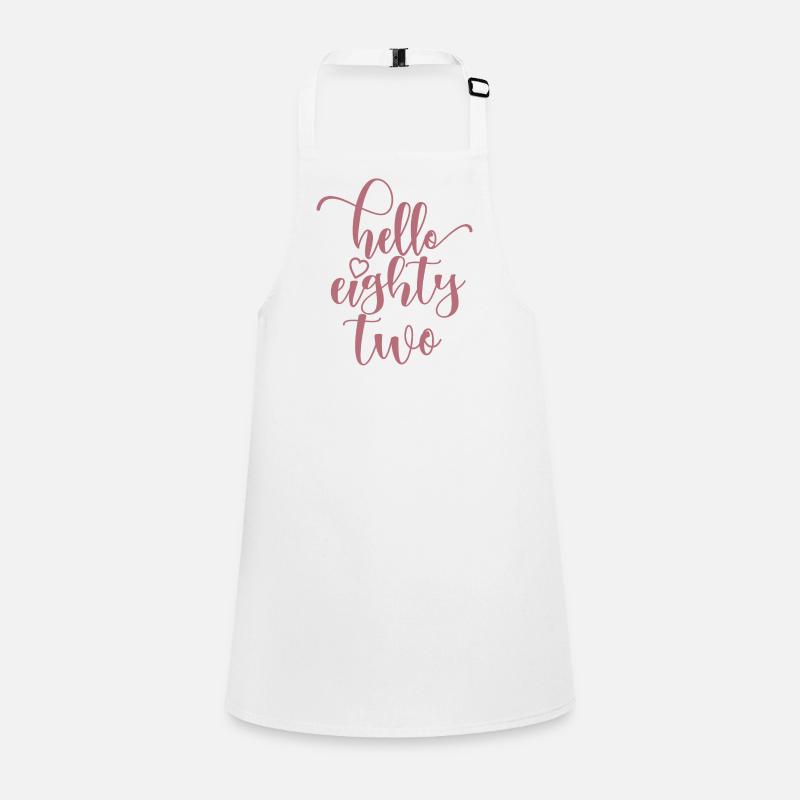Hello Eighty Two Cute 82 Years Old Birthday Children's Apron