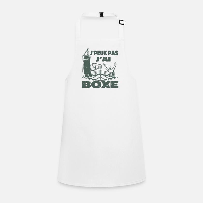J'Peux Pas J'ai Boxe Humour Cadeau | Boxe Boxeuse Tablier Enfant