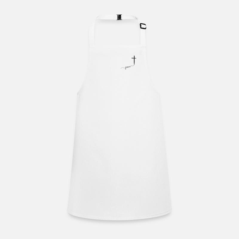 Jésus avec croix chrétienne, belle et simple Tablier Enfant