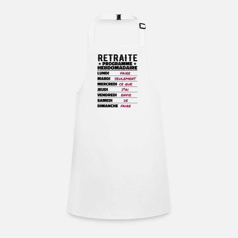 Retreat Weekly Retreat Funny Retreat Program Children's Apron