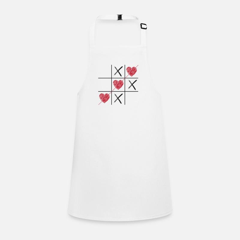 Tic Tac Toe de l’amour Tablier Enfant