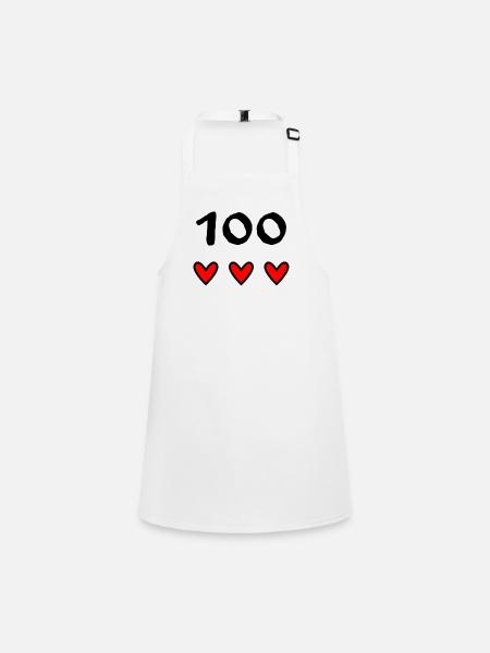 100 YEARS. 100th ANNIVERSARY. ANNIVERSARY 100 YEARS. - Children's Apron - white - Front