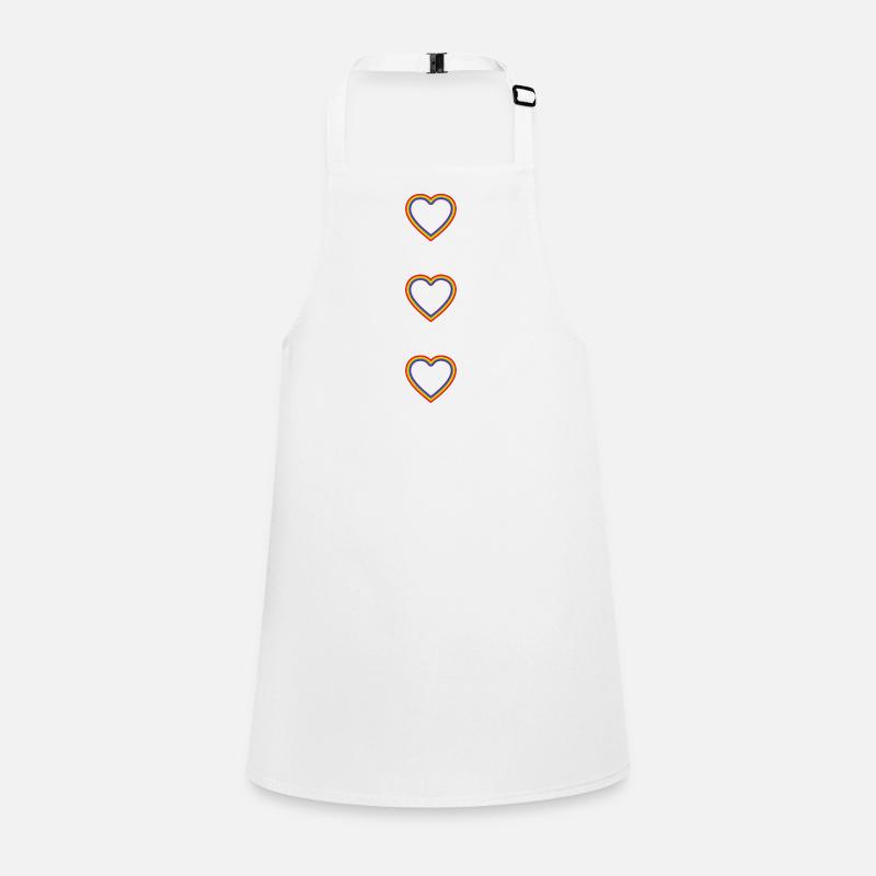 Coeurs arc-en-ciel Tablier Enfant