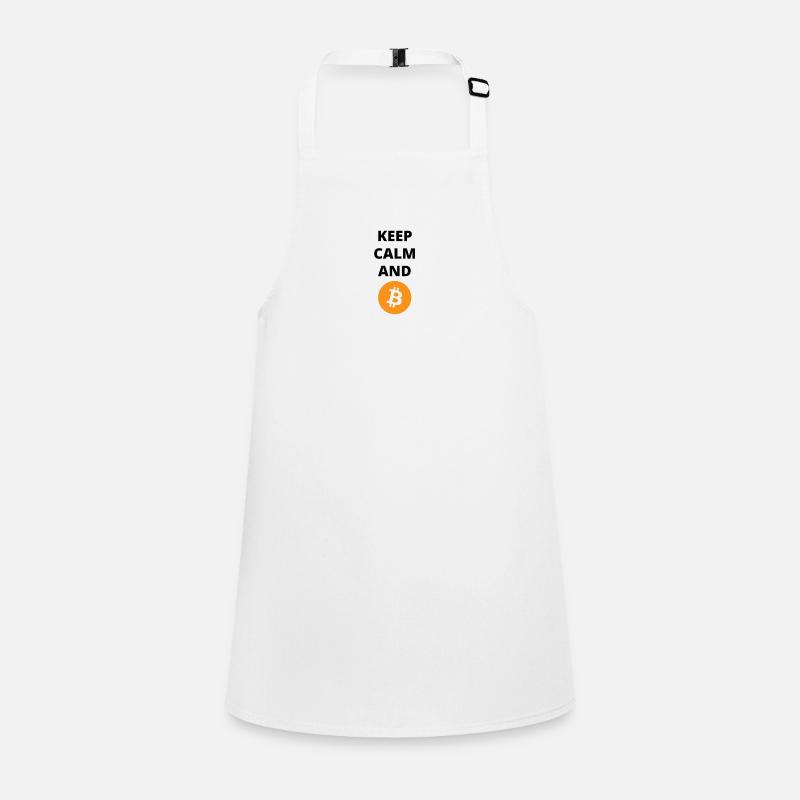 Keep calm and Bitcoin Children's Apron