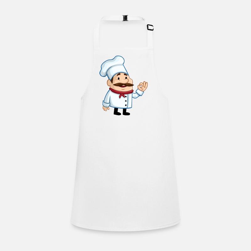 chef chef baker baecker kitchen kitchen kitchen1 Children's Apron