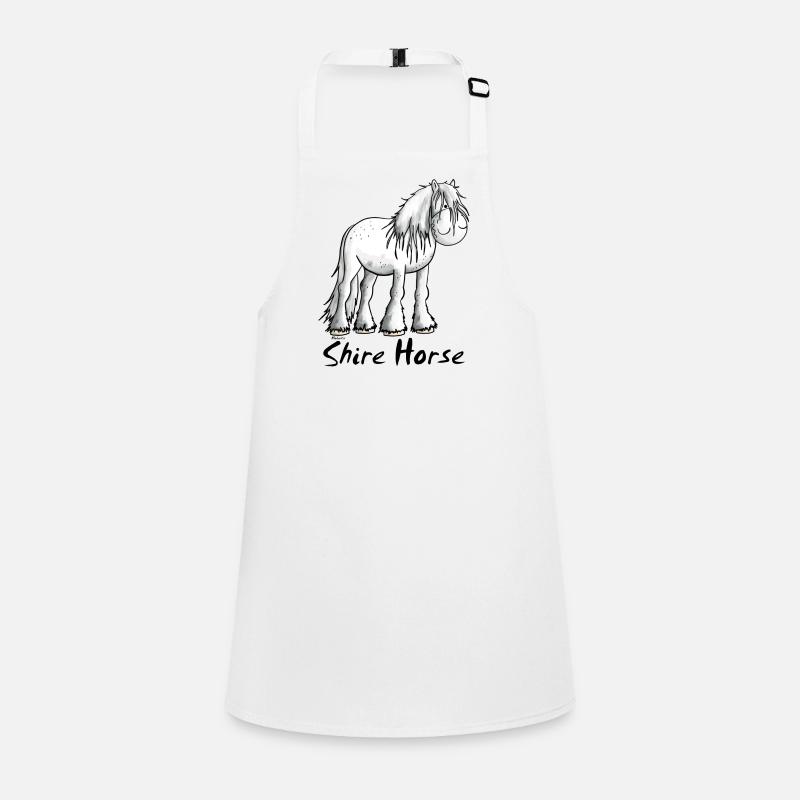 Blanc Cheval de Shire Tablier Enfant