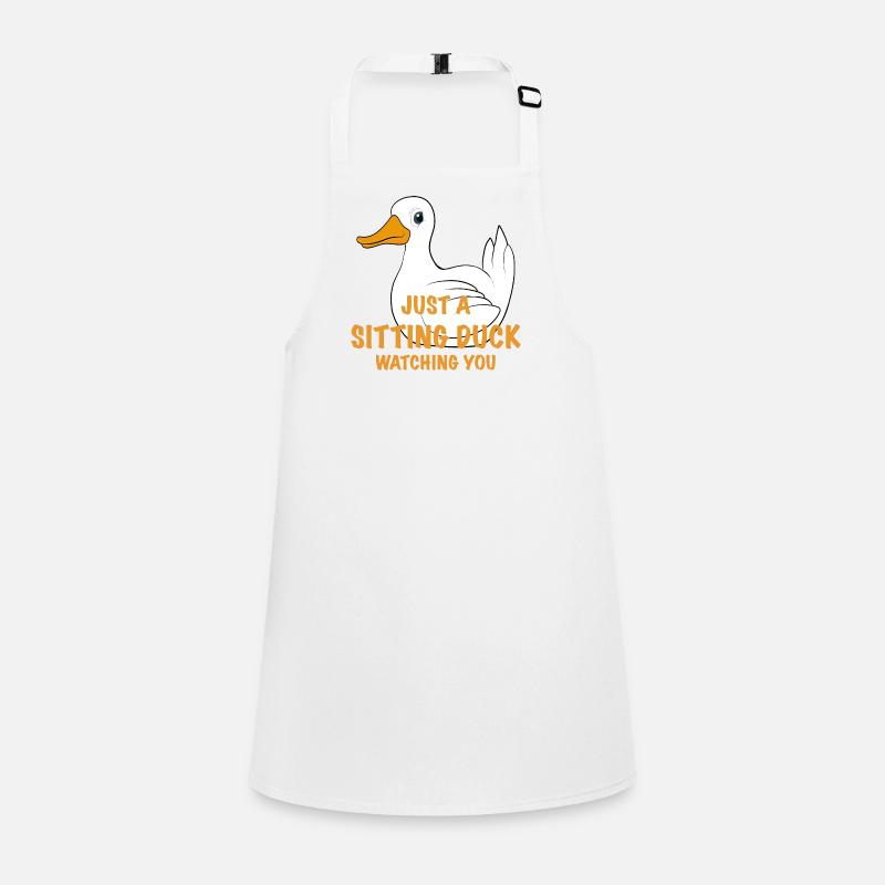 Funny duck saying Children's Apron